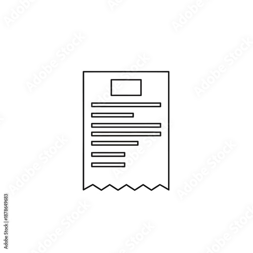 Close-Up of a Receipt with Bar Code and Text for Shopping or Payment Documentation