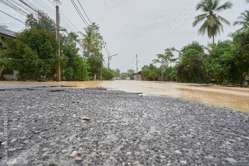 Εκτύπωση καμβά Several floods in Southern Thailand in November 2025