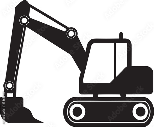 excavator vector illustration