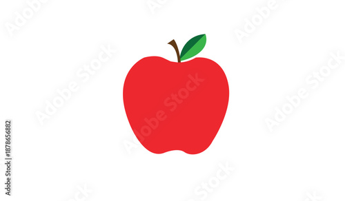 Apple vector art, red apple vector, fruit vector design
