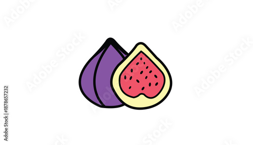 Fig vector design with white background 