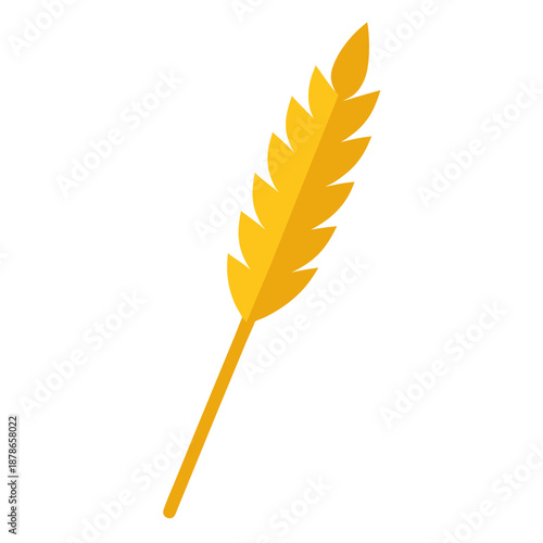 golden rod colorful on white background 