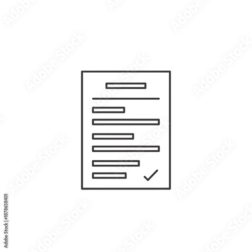 Close-Up of Document with Checkmark Signature for Business Verification