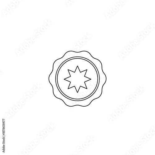Close-Up of Wax Seal Stamp with Embossed Star Design for Craft and Gift Packaging