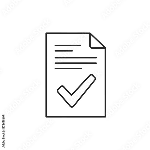 Close-up of Hand Holding Certificate with Check Mark for Recognition and Achievement