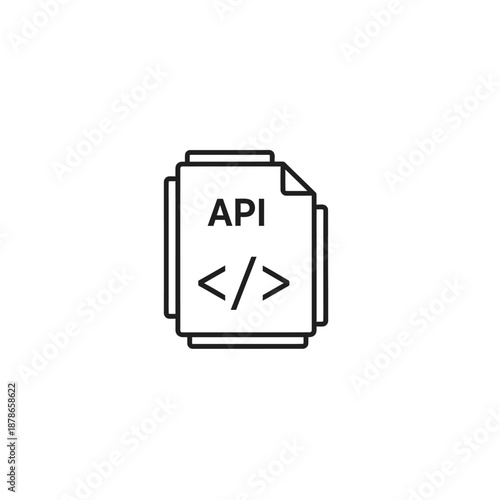 Code Documentation Icon for Software Development and Programming