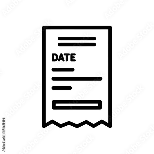 Close-Up of Receipt Paper with Printed Text and Barcode for Transaction