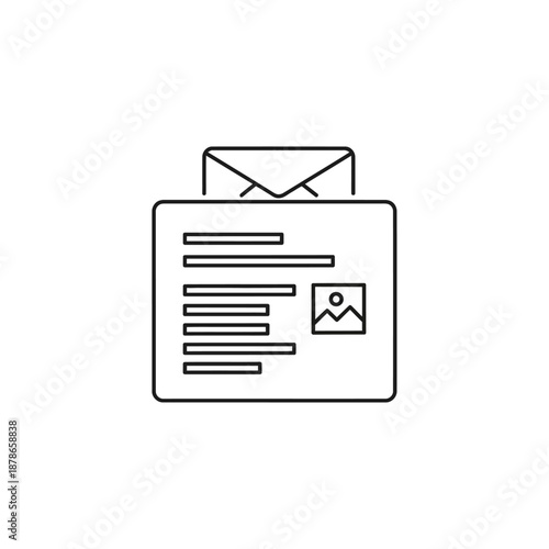 Creative Email Marketing Campaign Illustration with Inbox and Message