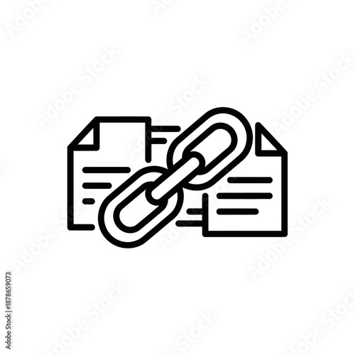 Compact Digital Files with Chain Link Connecting Documents for Data Sharing