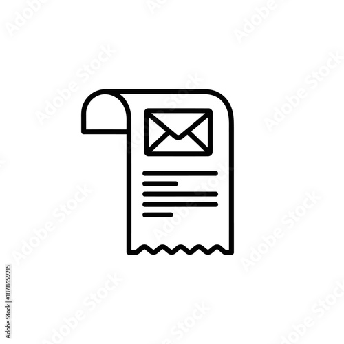 Digital Email Notification Illustration for Communication and Messaging