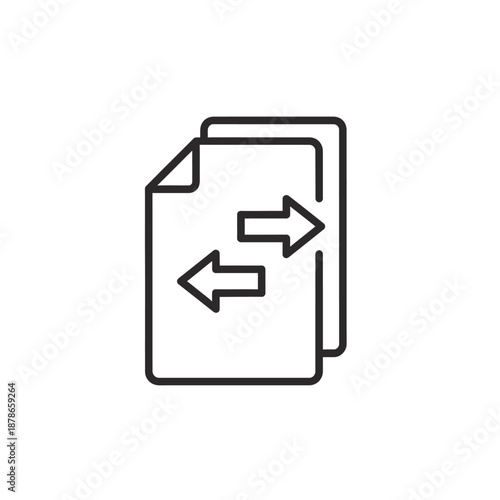 Digital File Sharing and Data Transfer Concept Illustration