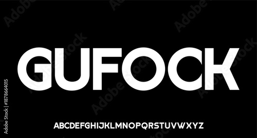 luxury modern font alphabetical vector set	
