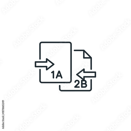Document Comparison and Data Exchange Illustration for Workflow Efficiency