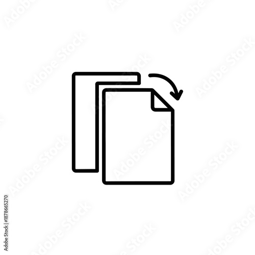 Document Download Icon for Digital Files and Data Sharing