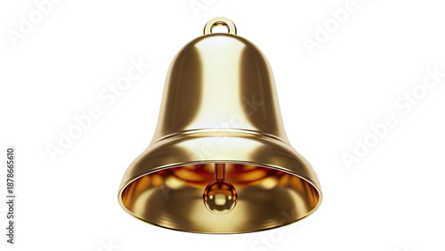 Shiny Golden Bell with Clapper