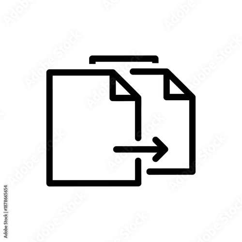 Free Download Document Sharing and File Export Icon for Digital Communication - GFXLoad