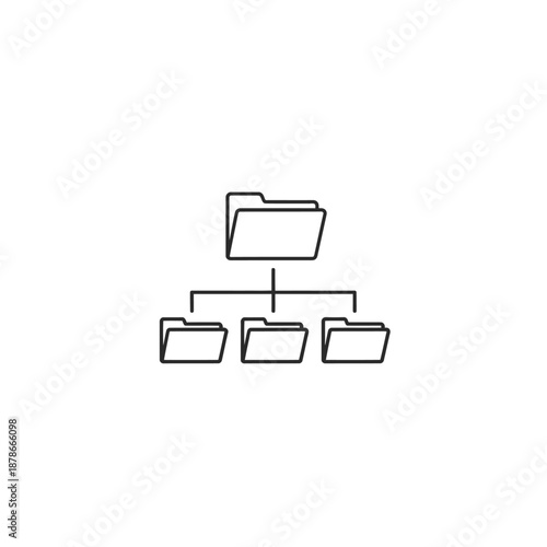 Folder Hierarchy Diagram Showing Organised Digital Directory Structure