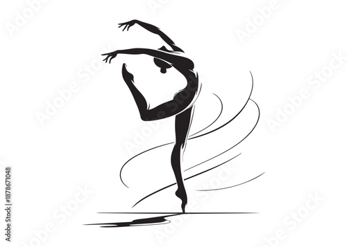 gymnastics logo silhouette vector, gymnast silhouette logo illustration, fitness gymnastic logo silhouette sportswoman vector, gymnastics poses logo silhouette vector on white background