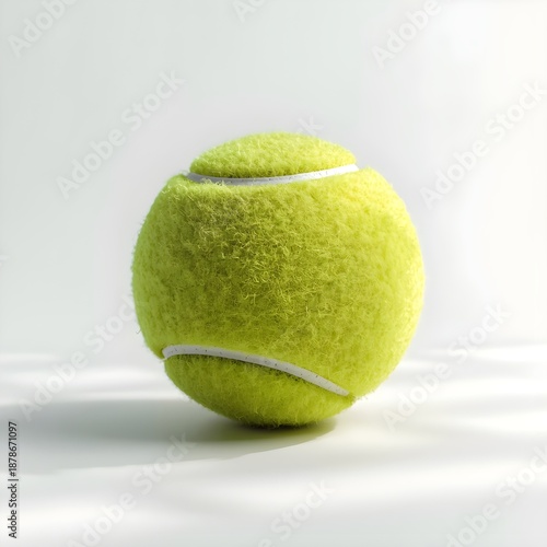 tennis ball on a white background