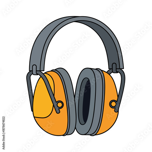 Earmuffs for hearing protection and safety equipment use