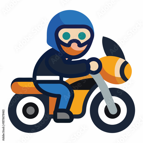 vector illustration of a thief with a bag