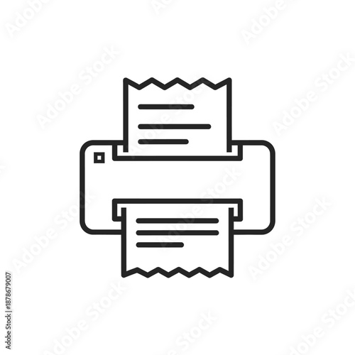 Modern Laser Printer Printing Documents with Paper Output for Office Use