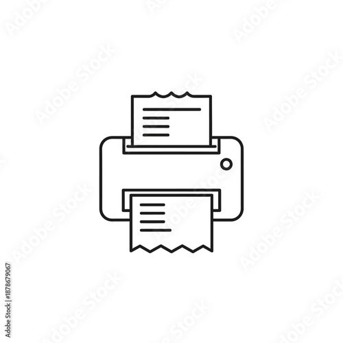 Modern Multi-Function Printer Scanning and Printing Documents for Office Use