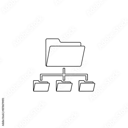 Organized Digital File Folder Hierarchy for Data Management