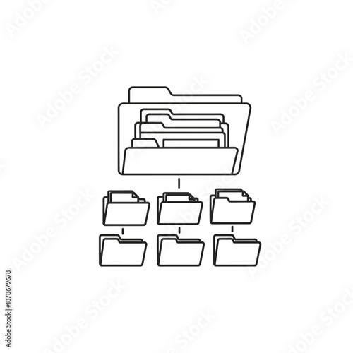 Organization of Digital Files in Folders for Data Management and Storage