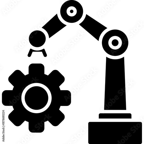 Robotic arm with gear mechanism Icon