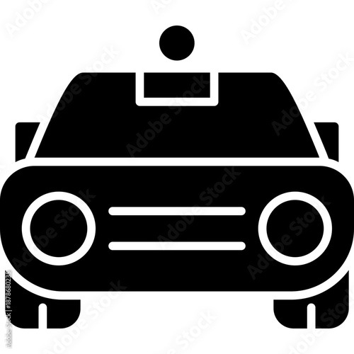 Autonomous vehicle front view Icon