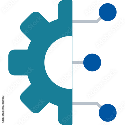 Gear with learning nodes Icon