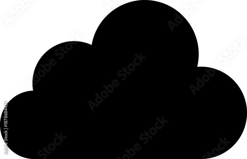 Cloud native development. Cloud computing. Cloud icon illustrations