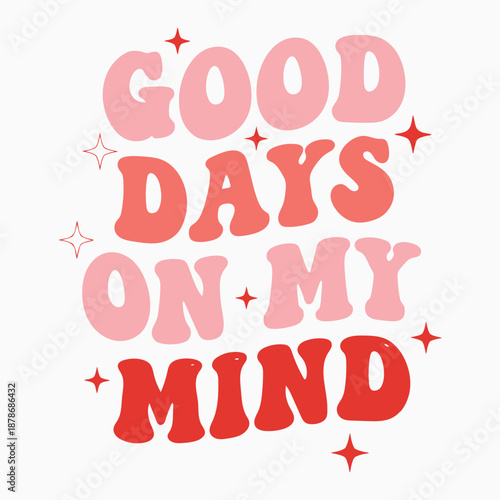 Inspirational quote with colorful text and sparkles