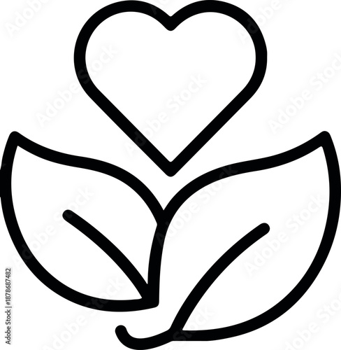 Healthy living icon representing wellness, balance, and positive lifestyle habits