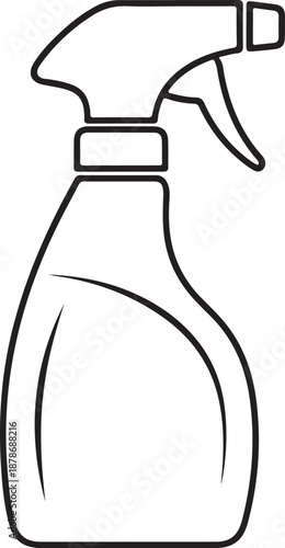 Minimal household tools line icons designed with clean outlines and solid white background, perfect for UI, app interface, website, and professional design projects. Generative Ai