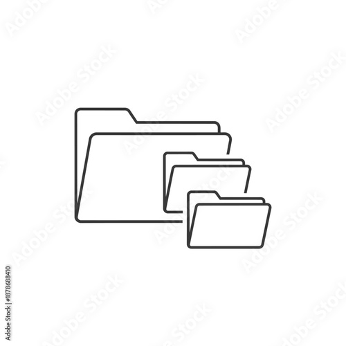 Organized Folder Workspace with Digital Files and Storage Solutions