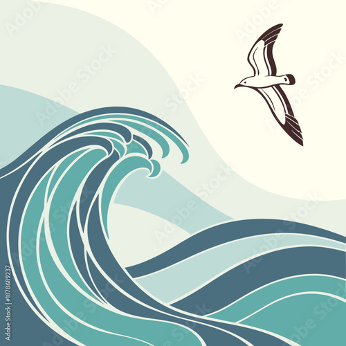 Modern Abstract Wave Gradient Background with Vibrant Colors