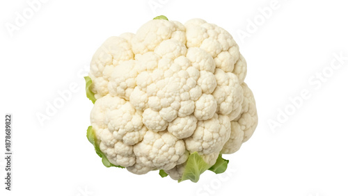 Fresh cauliflower isolated PNG on transparent background, healthy vegetable for cooking and vegetarian diet
