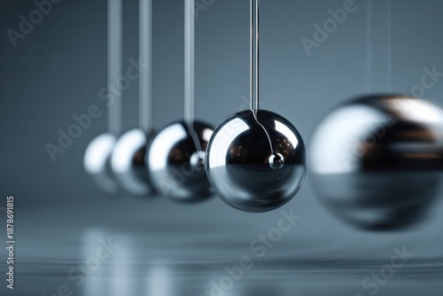 Wallpaper Mural Newton's Cradle in Motion Torontodigital.ca