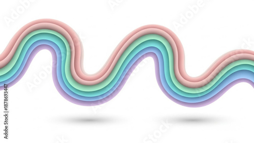 Colorful Abstract Wavy Line Background with Smooth Gradient Flow for Modern Design, Creative Branding, Minimal Art, Digital Illustration, Website Background, Social Media Banner, UI UX Design, Motion 