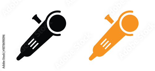 Modern paintbrush icon for art design. High-quality modern paintbrush icons perfect for art and design projects, conveying creativity and professionalism.