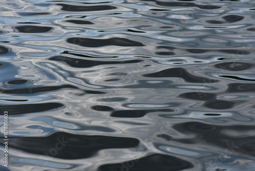 Water surface with ripples and waves. Water surface background close up