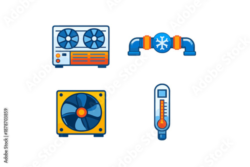 Cooling and Temperature Icons