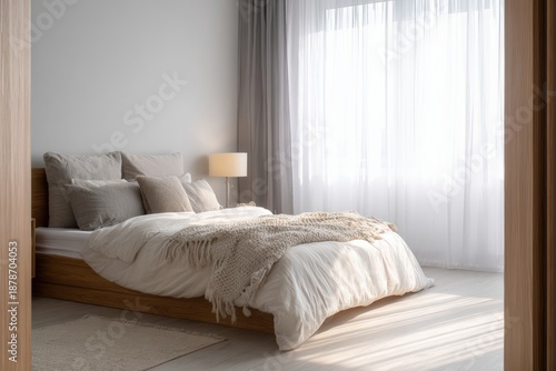 Cozy Minimalist Bedroom Interior