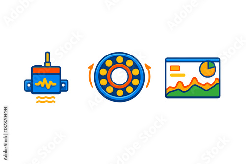 Vibration analysis of rotating machinery and data visualization