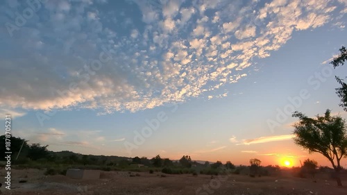 Wallpaper Mural Beautiful Evening Sky with Soft Clouds at Sunset Torontodigital.ca