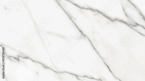 Elegant white marble texture with dramatic gray veining creates a luxurious and timeless surface aesthetic high quality