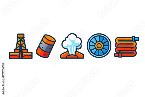 Oil and Gas Industry Icons