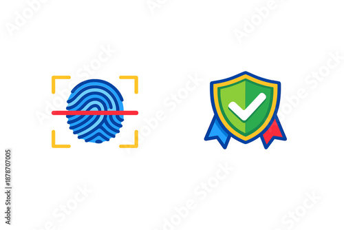Digital Security and Verification Icons